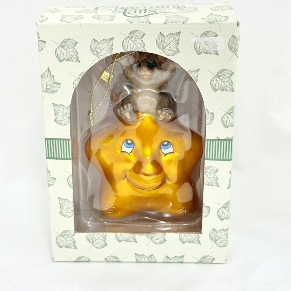 Charming Tails Glass Ornament "My Shining Star" w/Box by Fitz & Floyd